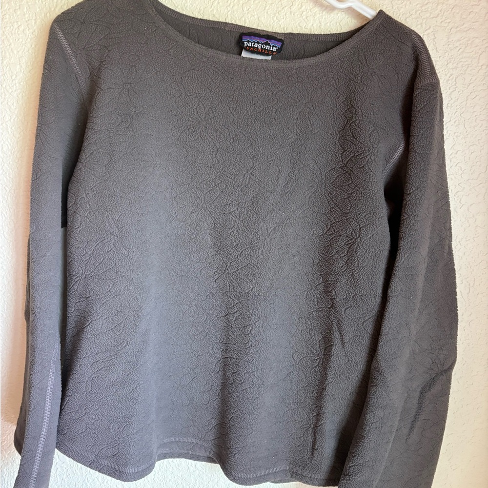 Patagonia Women's Textured Gray Long Sleeve Tee